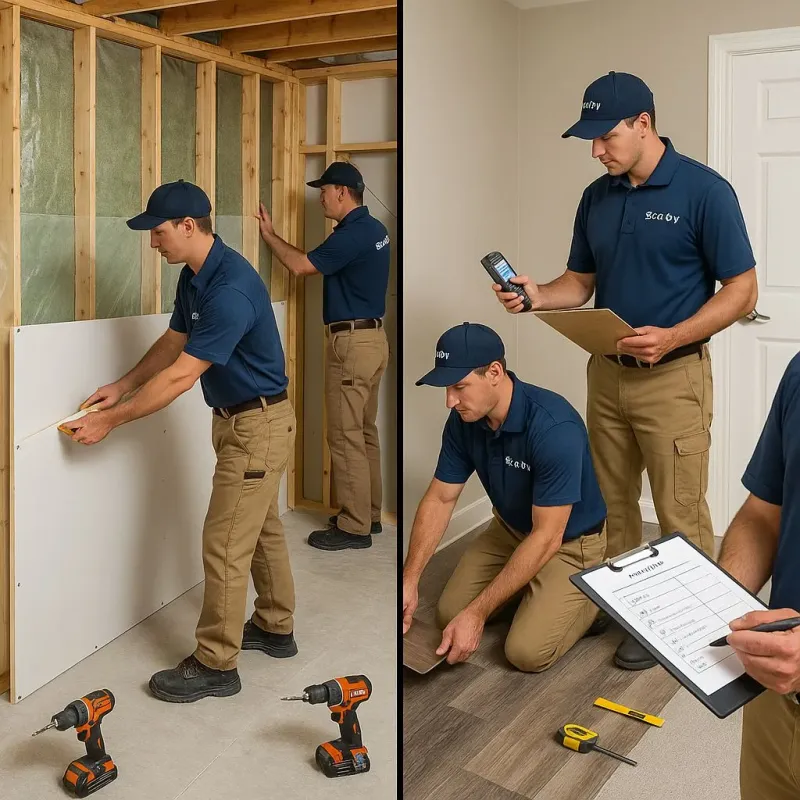 Repairs and Reconstruction process in Shirley, NY