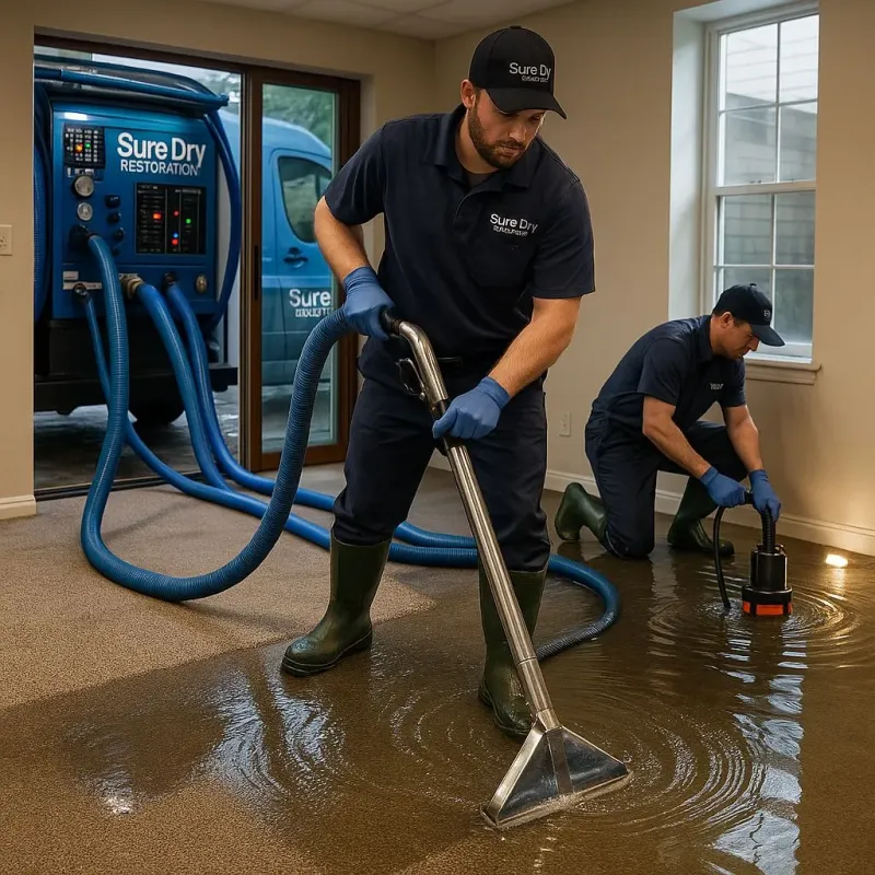 Water Extraction and Removal process in Shirley, NY